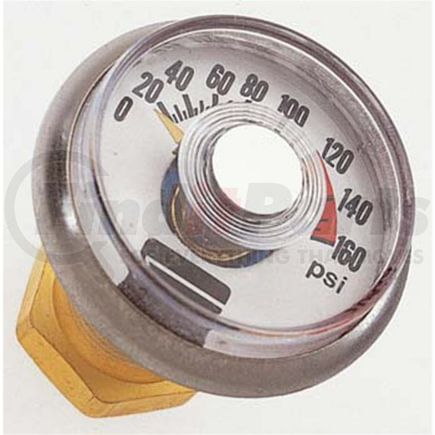 Haltec N-1510 Tire Pressure Gauge Dial Air Gauge - Cap Gauge, Super Large/Large Bore, 0 to 160 PSI