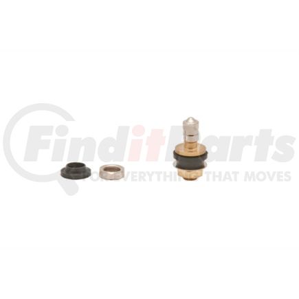 Haltec TV-6008 Tire Valve Stem Tire Valve Stem - Brass, 9/16" Effective Length, Fits 0.456" or 0.625" Valve Holes