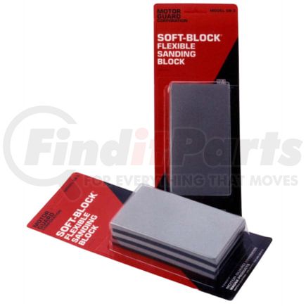 Motor Guard SB3 Soft Block® Flexible Sanding Block, 3 Pack