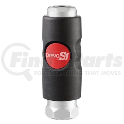 Prevost USI061201 Air Tool Hose Fitting prevoS1 Truflate 1/4-Inch Body Quick Safety Coupler, 1/4-Inch Female NPT