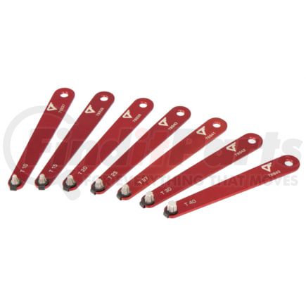 Steelman 78936 Screwdriver Bit Set 7-Piece Diamond Tipped Low Profile Torx Screwdriver Set