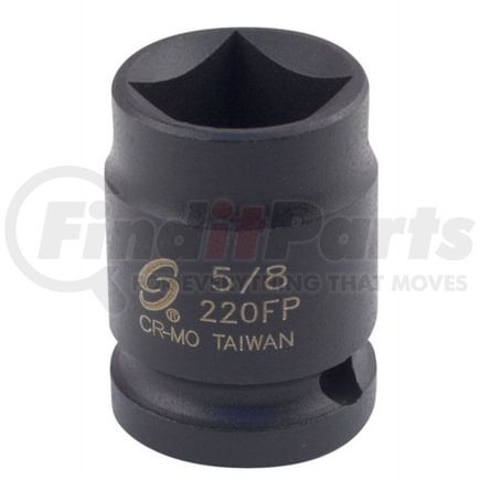 Sunex Tools 220FP Socket 5/8 in. x 1/2 in. Drive Female Pipe Plug Impact Socket in Black-Oxide Chrome Molybdenum Alloy Steel