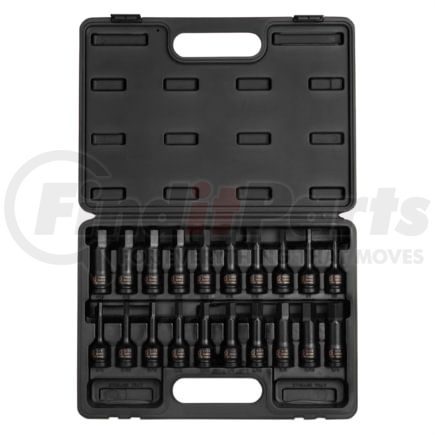 Sunex Tools 2637 Socket Set 20-Piece 1/2 in. Drive SAE and Metric Master Impact Hex Driver Set in Chrome Molybdenum, Molded