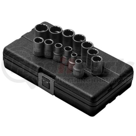 Sunex Tools 3675 Socket Set 13-Piece 3/8 in. Drive 12-Point Metric Impact Socket Set in Chrome Molybdenum Steel