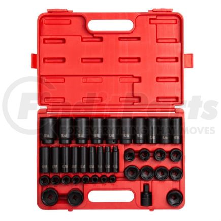Sunex Tools 2668 Socket Set 39-PC 1/2 in. Drive SAE Master Impact Socket Set with Standard and Deep Sockets in Chrome