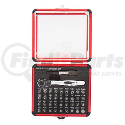 Sunex Tools 9726 Sunex Tools 9726 38 PC. Mini Ratchet & Bit Set W/ Aluminum Case