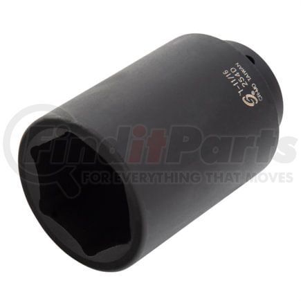 Sunex Tools 254D Socket Socket - 1/2" Drive, 1-11/16" Deep Impact, Black, Chrome Molybdenum Steel