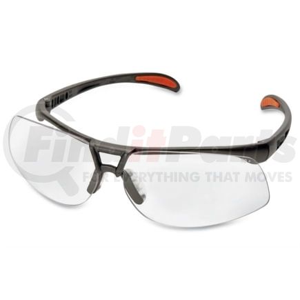 UVEX S4200 Protege Safety Eyewear, Metallic Black Frame, Clear Ultra-Dura Hardcoat Lens