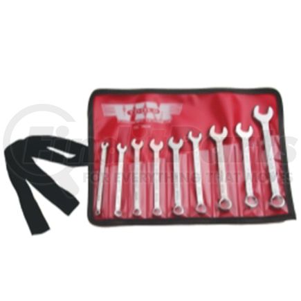Vim Tools CW100 Wrench Set 9-Piece Imperial SAE Miniature 6-Point Box End Combination Wrench Set 1/8 to 3/8 In. [3.5.3-3.5.4]