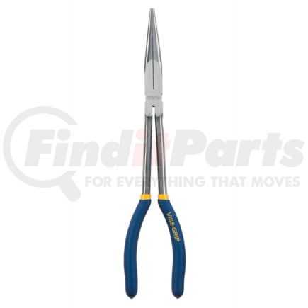 Vise Grip 1773584 Pliers 11-Inch Long Reach Long Nose Pliers, 2-1/2-Inch Jaw Length, Dipped Rubber Grips