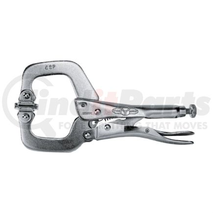 Vise Grip 6SP Pliers Swivel Pads C-Jaws Locking Clamp, 2-1/8-Inch Jaw Capacity, Heat-Treated Alloy Steel