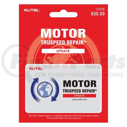 Autel MOTORUPDATE Diagnostic Software MOTOR TruSpeed Update Card