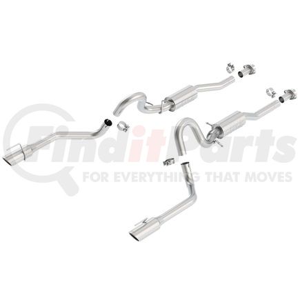 Borla 140067 Exhaust System Kit Cat-Back Exhaust System - S-Type