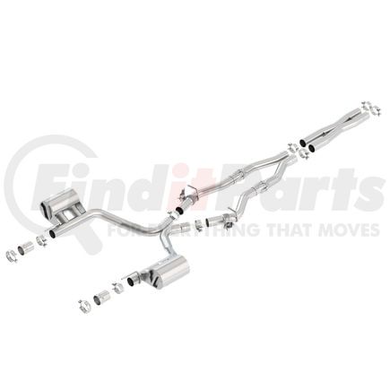 Borla 140714 Exhaust System Kit Cat-Back Exhaust System - ATAK®