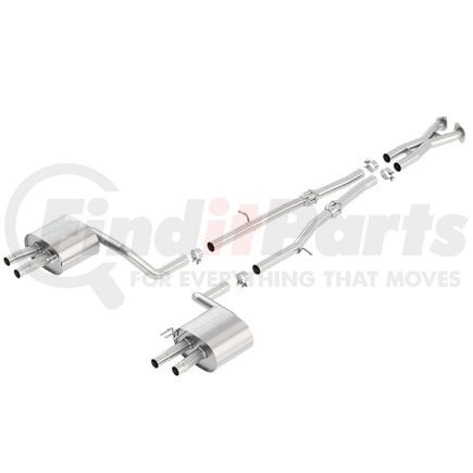 Borla 140736 Exhaust System Kit Cat-Back Exhaust System - S-Type