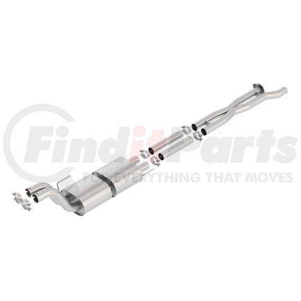 Borla 60637 Exhaust Muffler Assembly Mid-Section Exhaust System w/ Muffler, X-Pipe & Mid-Pipe - S-Type