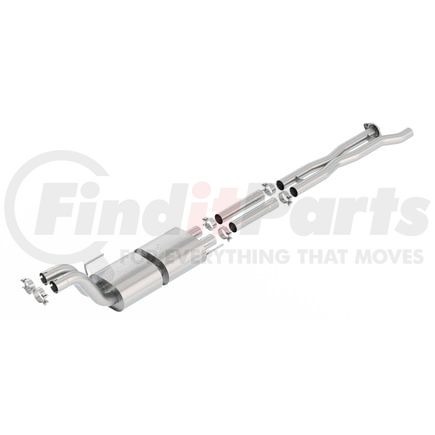 Borla 60638 Exhaust Muffler Assembly Mid-Section Exhaust System w/ Muffler, X-Pipe & Mid-Pipe - ATAK®