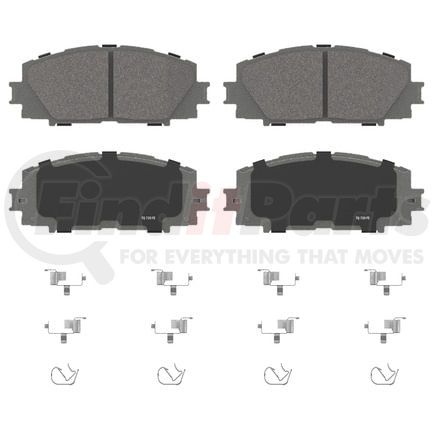 Wagner PD1184 Disc Brake Pad Set Wagner Brake ThermoQuiet PD1184 Ceramic Disc Brake Pad Set