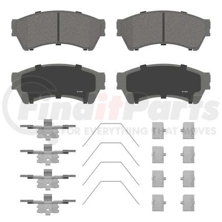 Wagner QC1164 Disc Brake Pad Set Wagner Brake ThermoQuiet QC1164 Ceramic Disc Brake Pad Set