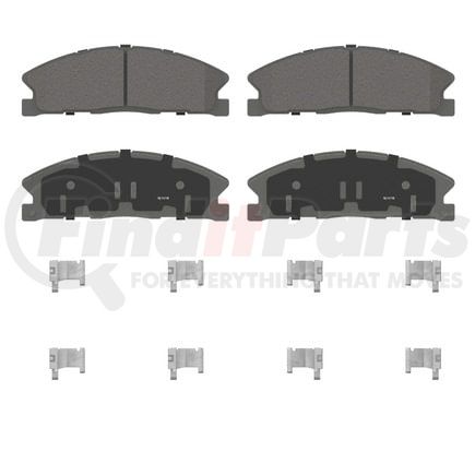Wagner QC1611 Disc Brake Pad Set Wagner Brake ThermoQuiet QC1611 Ceramic Disc Brake Pad Set
