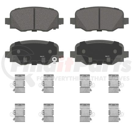 Wagner QC1809 Disc Brake Pad Set Wagner Brake ThermoQuiet QC1809 Ceramic Disc Brake Pad Set