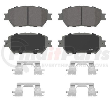Wagner QC908 Disc Brake Pad Set Wagner Brake ThermoQuiet QC908 Ceramic Disc Brake Pad Set