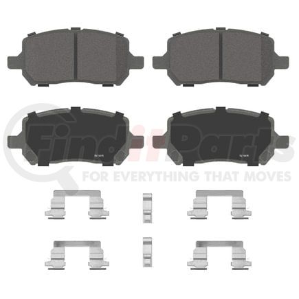 Wagner QC956 Disc Brake Pad Set Wagner Brake ThermoQuiet QC956 Ceramic Disc Brake Pad Set