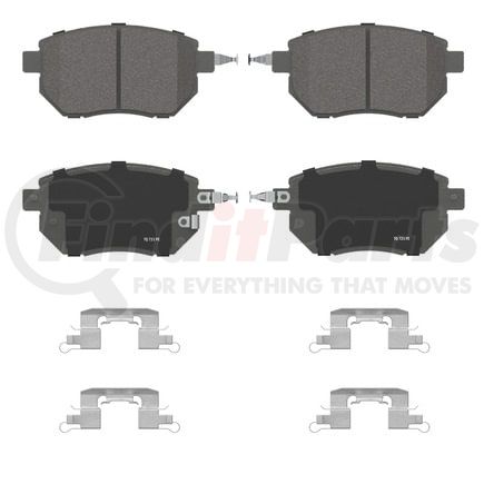 Wagner QC969 Disc Brake Pad Set Wagner Brake ThermoQuiet QC969 Ceramic Disc Brake Pad Set