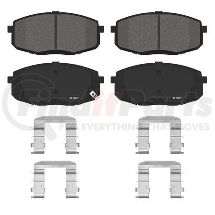 Wagner ZD1397A Disc Brake Pad Set QS Ceramic Brake Pads