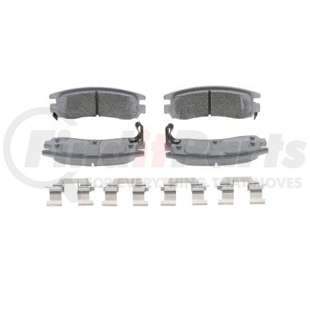 Wagner MX714 Disc Brake Pad Set Wagner Brake ThermoQuiet MX714 Semi-Metallic Disc Brake Pad Set