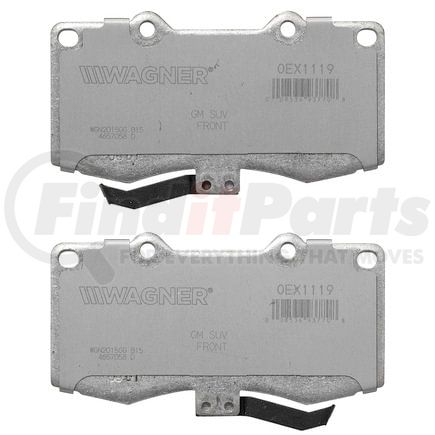 Wagner OEX1119 Disc Brake Pad Set Premium Ceramic Disc Pad
