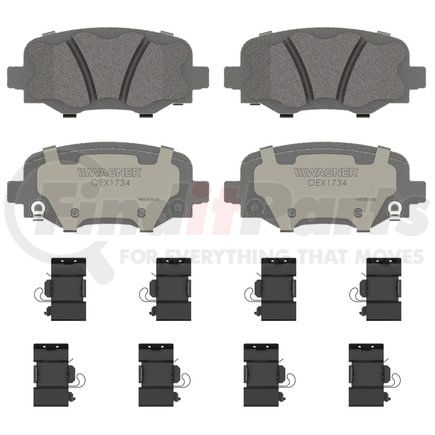 Wagner OEX1734 Disc Brake Pad Set Premium Ceramic Disc Pad