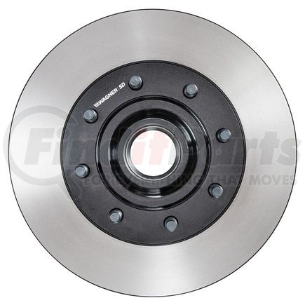Wagner DSX126470E Disc Brake Rotor and Hub Assembly Wagner Brake SevereDuty DSX126470E Disc Brake Rotor and Hub Assembly