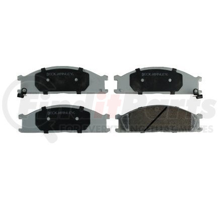 085-1296 by BECK ARNLEY - PREMIUM ASM BRAKE PADS