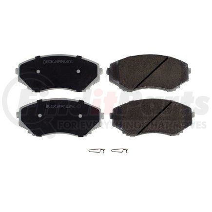 085-1458 by BECK ARNLEY - PREMIUM ASM BRAKE PADS