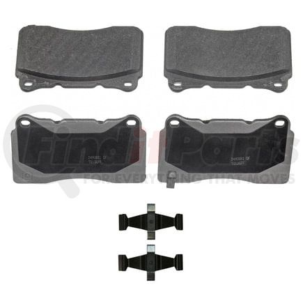 Wagner MX1001A Disc Brake Pad Set Wagner Brake ThermoQuiet MX1001A Semi-Metallic Disc Brake Pad Set