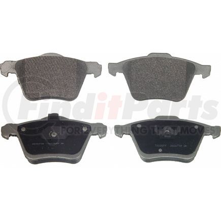 Wagner MX1003 Disc Brake Pad Set Wagner Brake ThermoQuiet MX1003 Semi-Metallic Disc Brake Pad Set