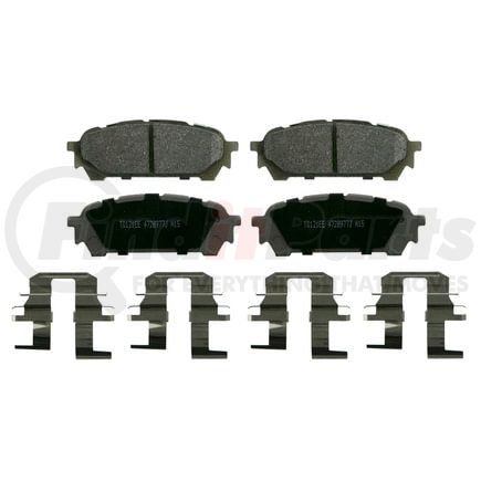 Wagner MX1004 Disc Brake Pad Set Wagner Brake ThermoQuiet MX1004 Semi-Metallic Disc Brake Pad Set