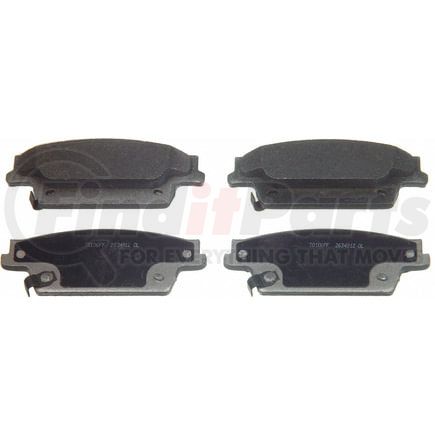 Wagner MX1020A Disc Brake Pad Set Wagner Brake ThermoQuiet MX1020A Semi-Metallic Disc Brake Pad Set
