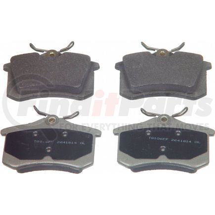 Wagner MX1017 Disc Brake Pad Set Wagner Brake ThermoQuiet MX1017 Semi-Metallic Disc Brake Pad Set