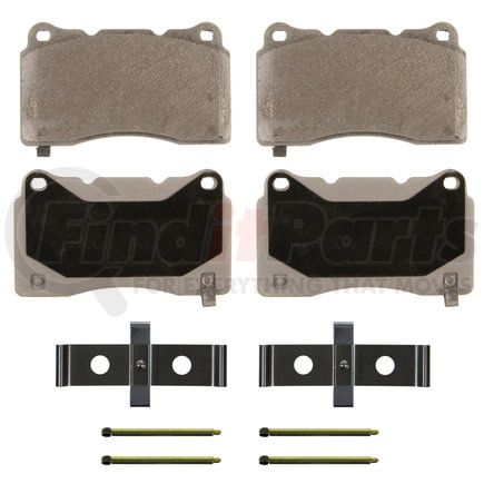 Wagner MX1050A Disc Brake Pad Set Wagner Brake ThermoQuiet MX1050A Semi-Metallic Disc Brake Pad Set