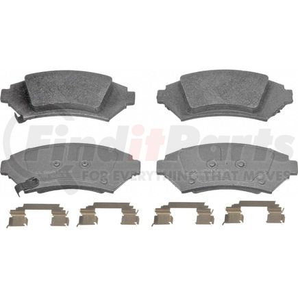 Wagner MX1076 Disc Brake Pad Set Wagner Brake ThermoQuiet MX1076 Semi-Metallic Disc Brake Pad Set