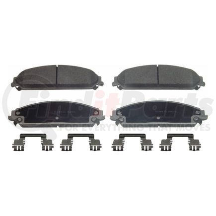 Wagner MX1058 Disc Brake Pad Set Wagner Brake ThermoQuiet MX1058 Semi-Metallic Disc Brake Pad Set