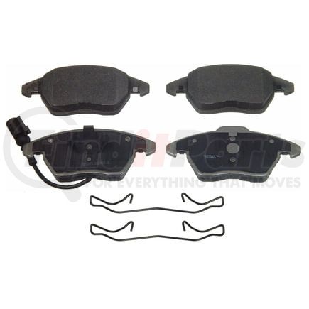 Wagner MX1107 Disc Brake Pad Set Wagner Brake ThermoQuiet MX1107 Semi-Metallic Disc Brake Pad Set