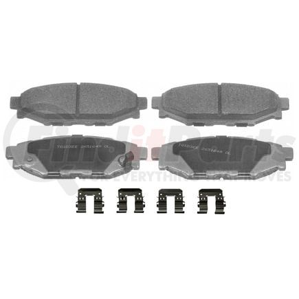 Wagner MX1114 Disc Brake Pad Set Wagner Brake ThermoQuiet MX1114 Semi-Metallic Disc Brake Pad Set