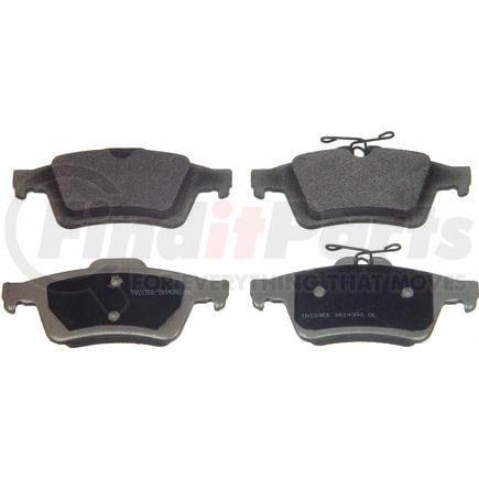 Wagner MX1095A Disc Brake Pad Set Wagner Brake ThermoQuiet MX1095A Semi-Metallic Disc Brake Pad Set