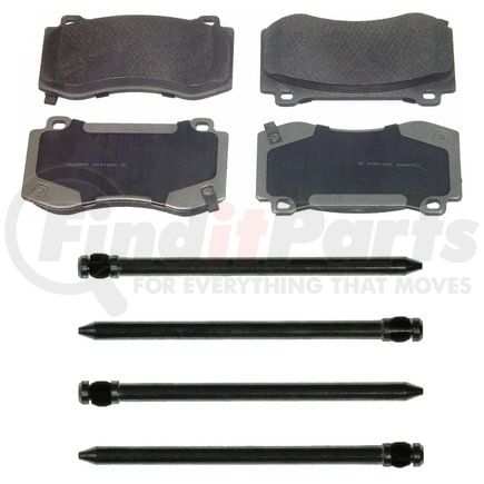 Wagner MX1149 Disc Brake Pad Set Wagner Brake ThermoQuiet MX1149 Semi-Metallic Disc Brake Pad Set