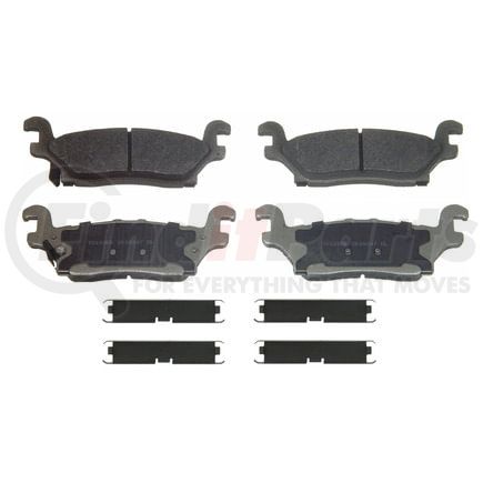 Wagner MX1120 Disc Brake Pad Set Wagner Brake ThermoQuiet MX1120 Semi-Metallic Disc Brake Pad Set