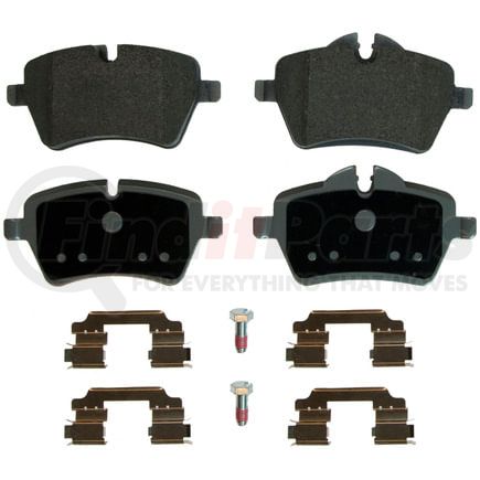 Wagner MX1204 Disc Brake Pad Set Wagner Brake ThermoQuiet MX1204 Semi-Metallic Disc Brake Pad Set