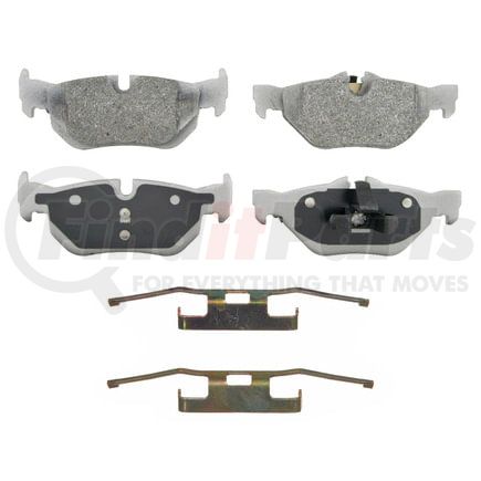 Wagner MX1267 Disc Brake Pad Set Wagner Brake ThermoQuiet MX1267 Semi-Metallic Disc Brake Pad Set